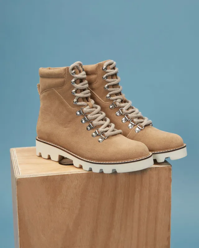 Arlene Faux Suede Lace Up Boot sold by Vici