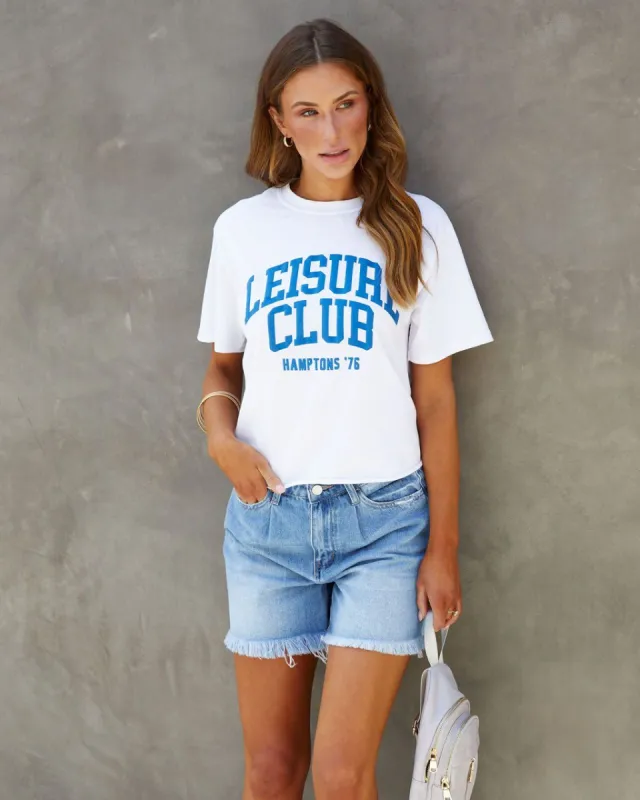 Leisure Club Hamptons Cotton Blend Tee sold by Vici