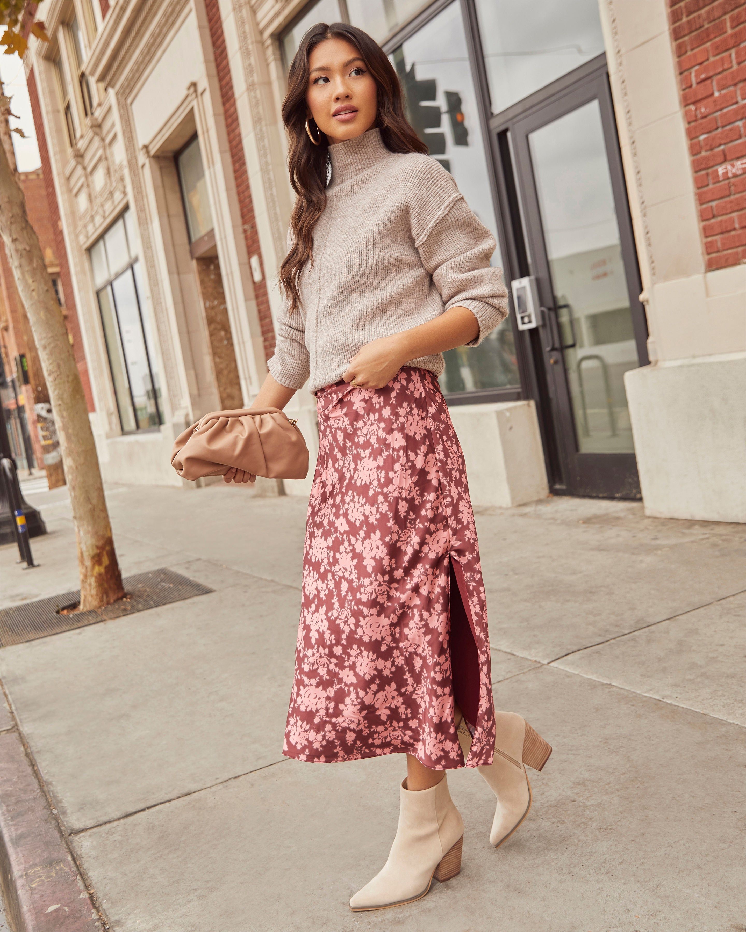 Melena Slip Floral Midi Dress sold by Vici product image thumbnail 5