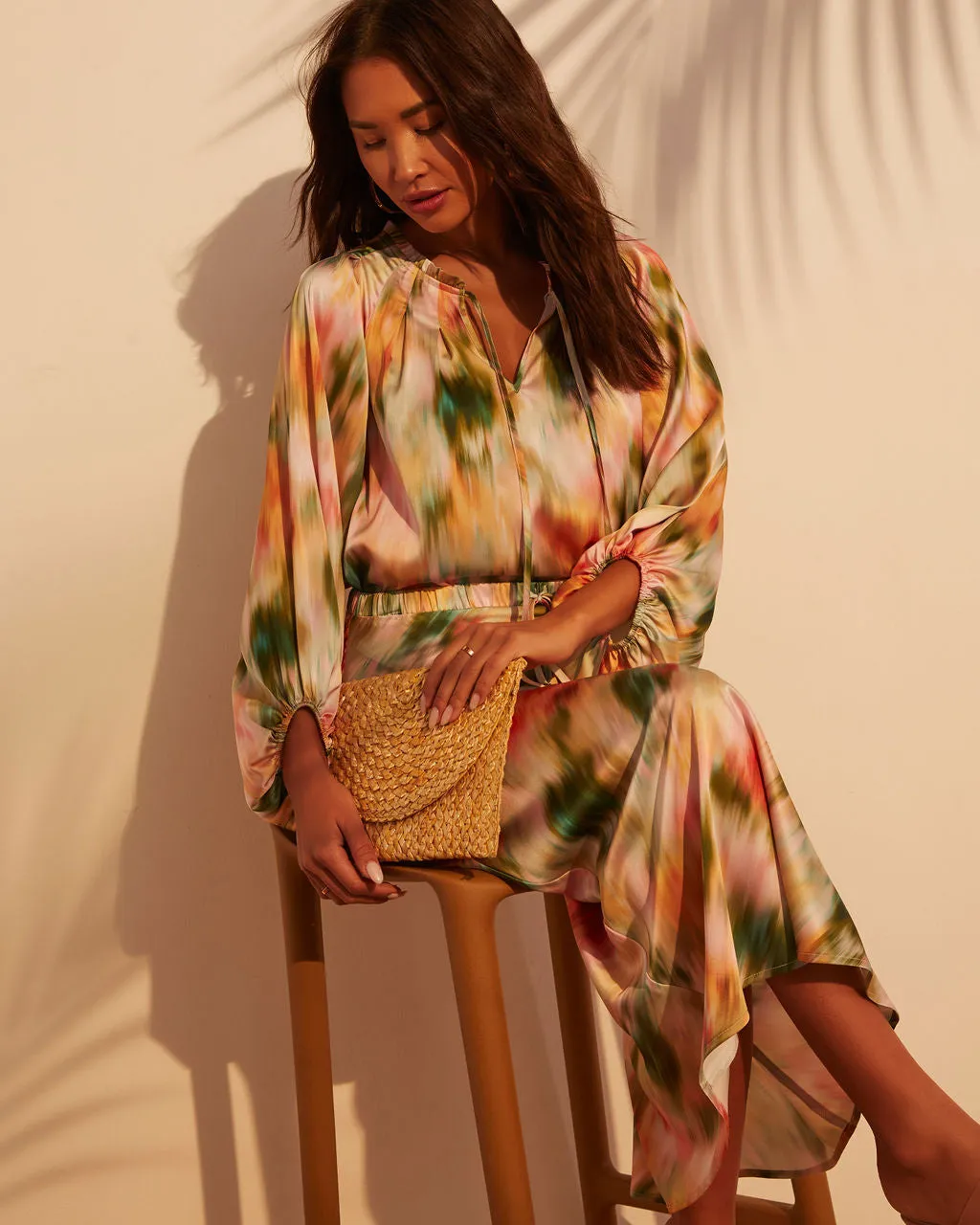 Haisley Abstract Long Sleeve Top sold by Vici