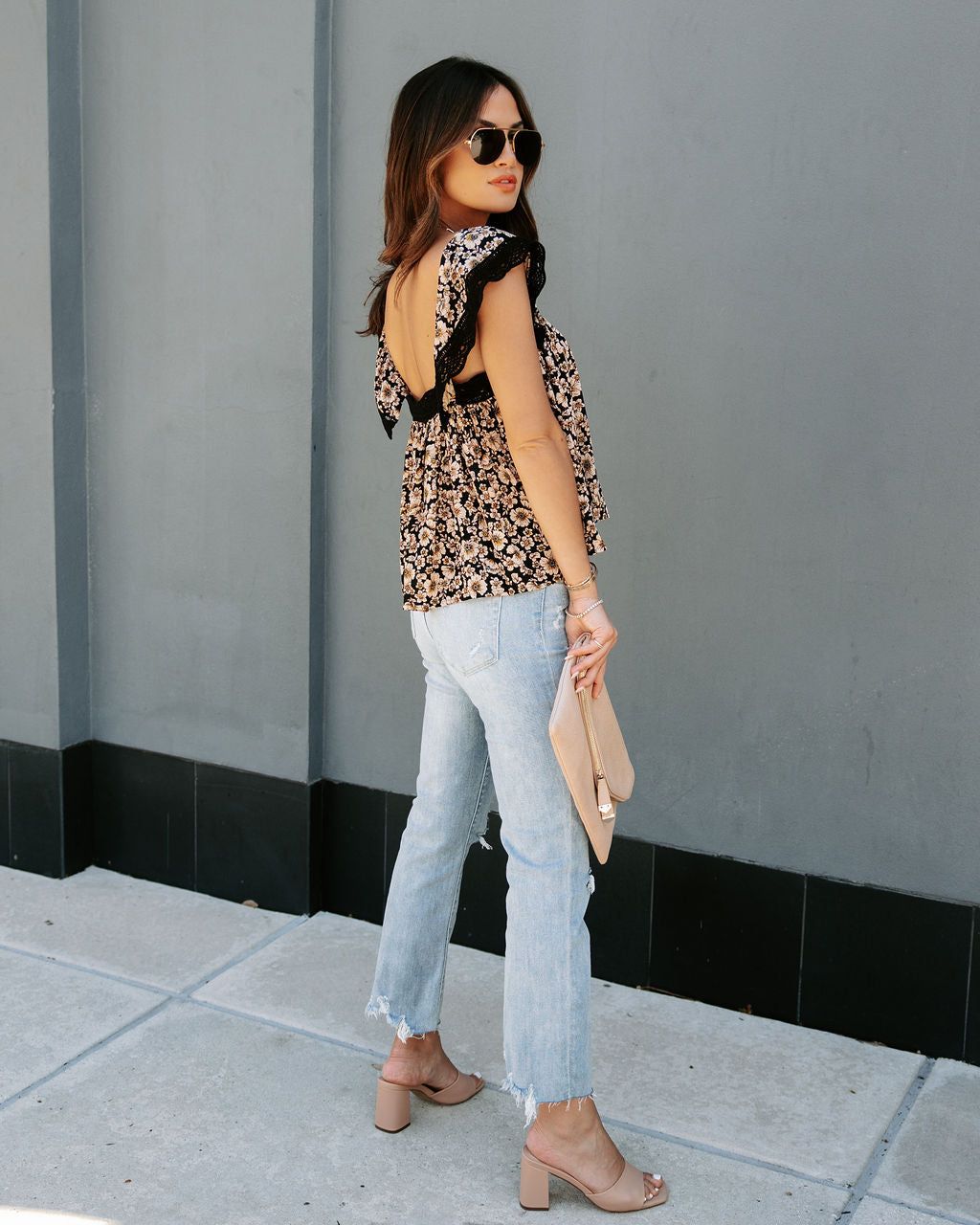 Lydia Floral Crochet Trim Top - FINAL SALE sold by Vici product image thumbnail 5