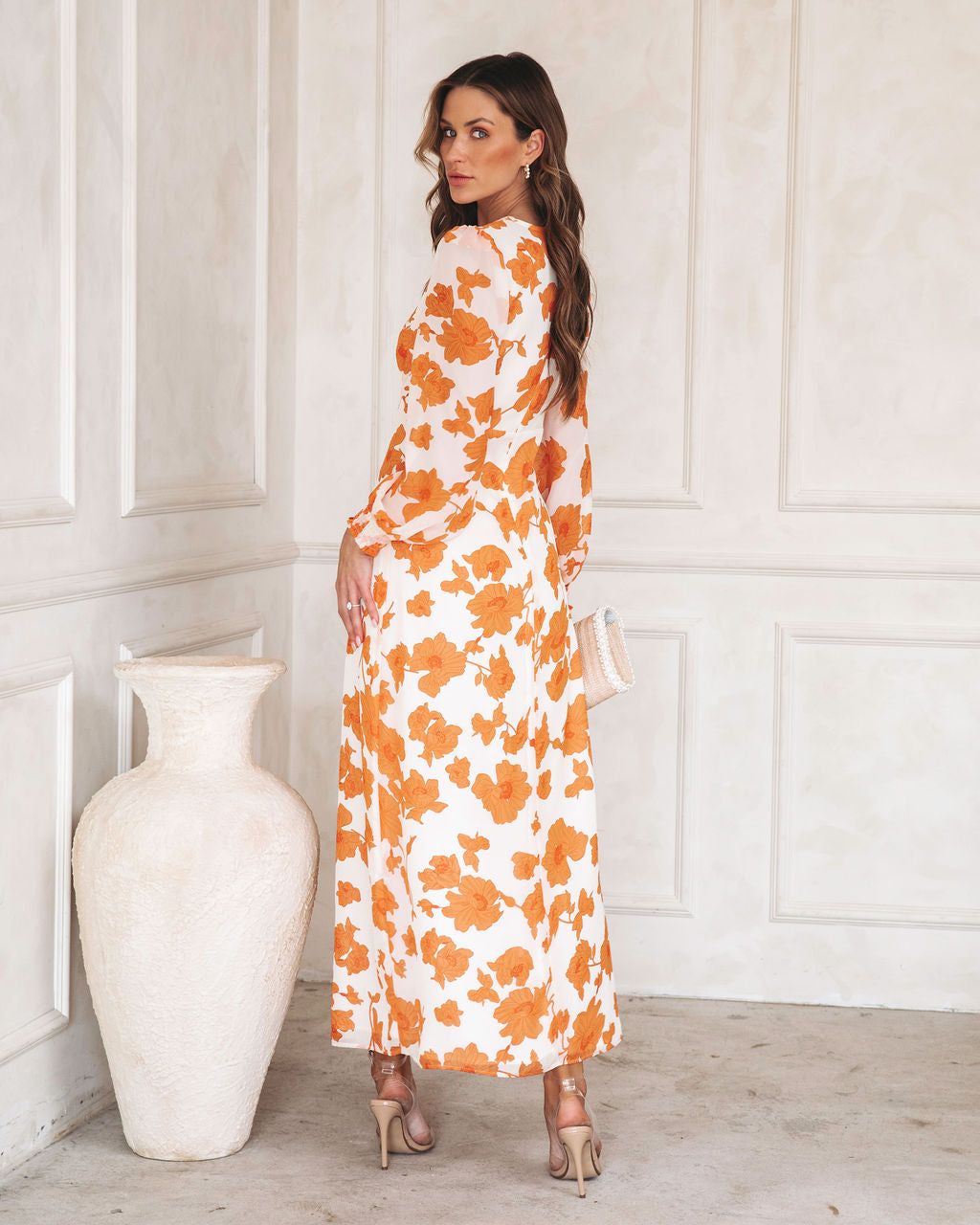 Clementine Floral Chiffon Maxi Dress sold by Vici product image thumbnail 4