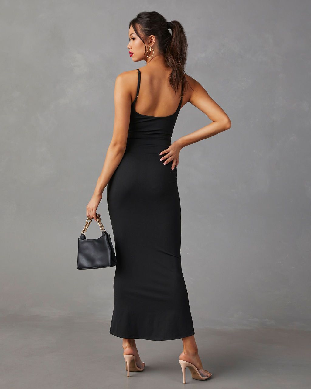 Make An Entrance Bodycon Maxi Dress - Black - SALE sold by Vici product image thumbnail 5