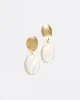 Gold And Pearl Drop Earrings sold by Vici