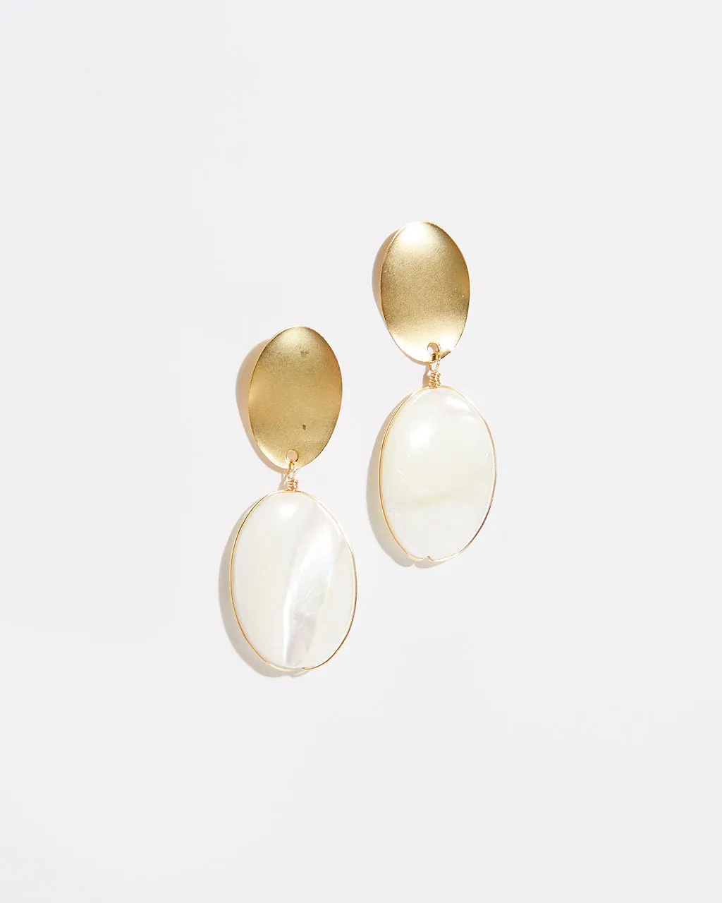Gold And Pearl Drop Earrings sold by Vici product image thumbnail 2
