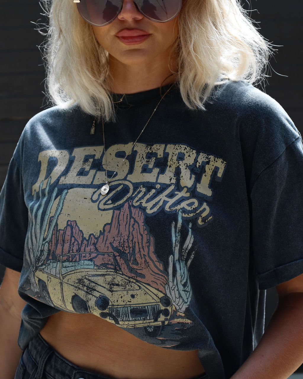 Desert Western Tee - Black - SALE sold by Vici product image thumbnail 3
