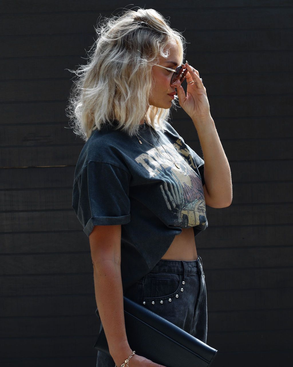 Desert Western Tee - Black - SALE sold by Vici product image thumbnail 5