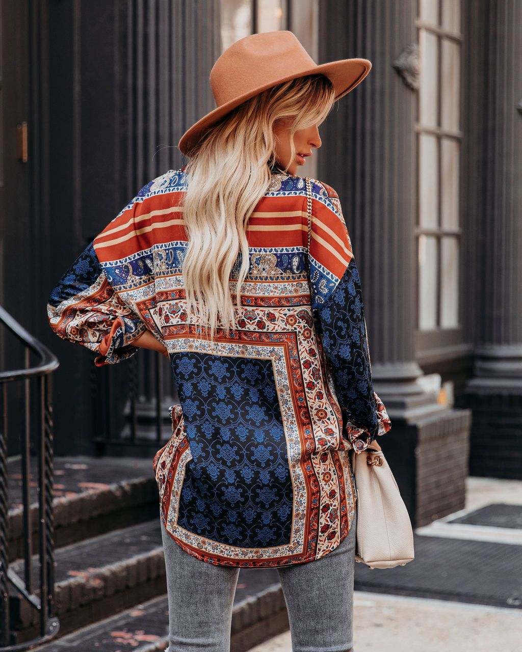 Acorn Printed Button Down Blouse - FINAL SALE sold by Vici product image thumbnail 2