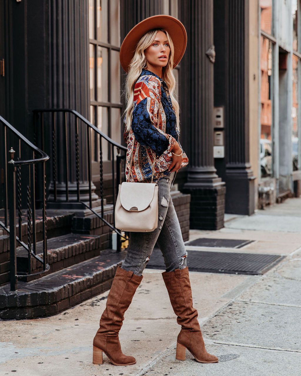 Acorn Printed Button Down Blouse - FINAL SALE sold by Vici product image thumbnail 7
