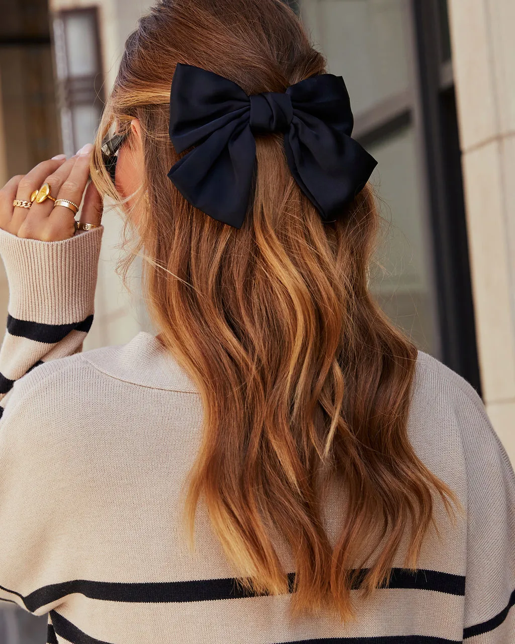 Minny Satin Bow Barrette sold by Vici product image thumbnail 4