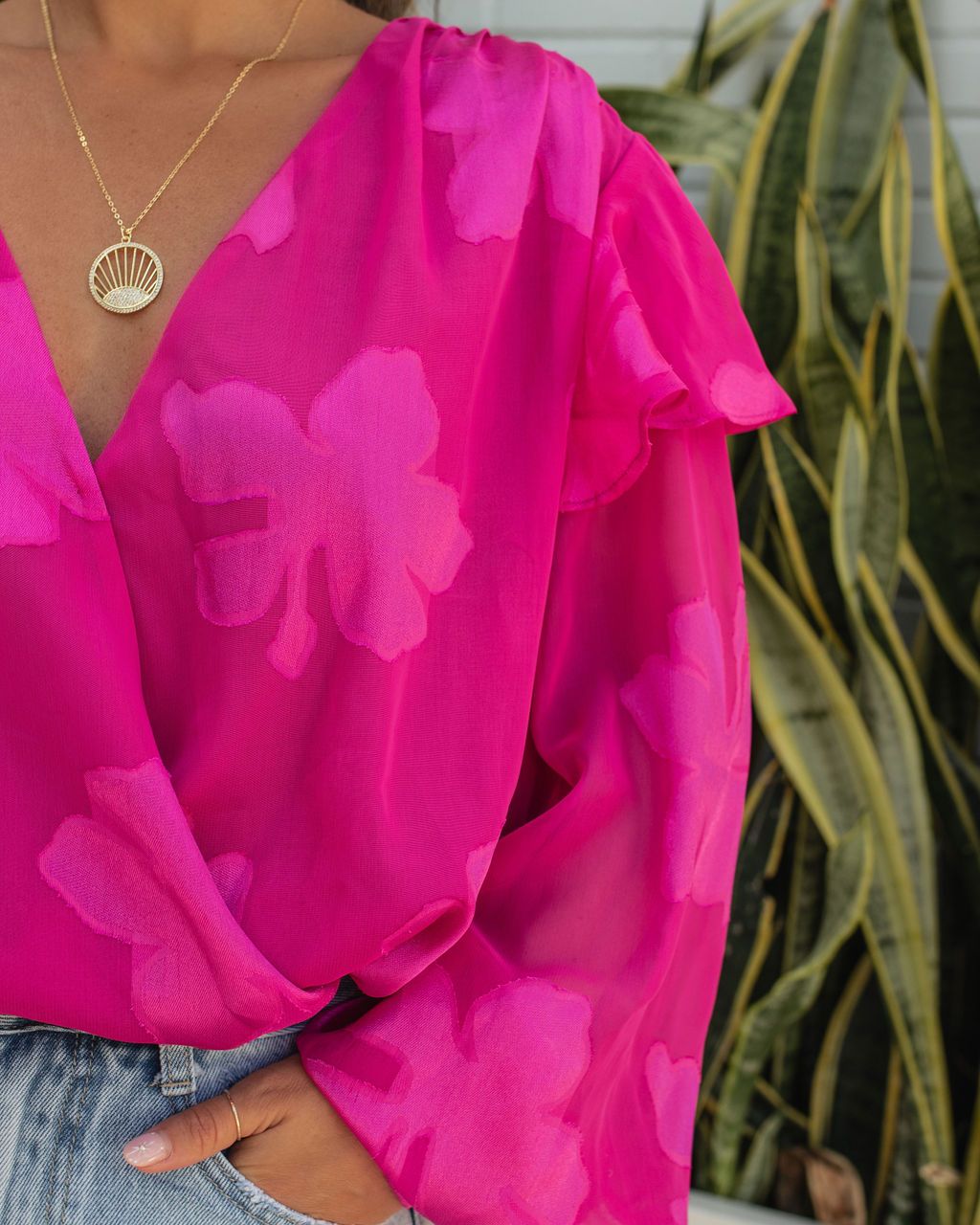 Tailynn Floral Ruffle Bodysuit sold by Vici product image thumbnail 2