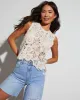 Aziya Crochet Cover Up Crop Top sold by Vici