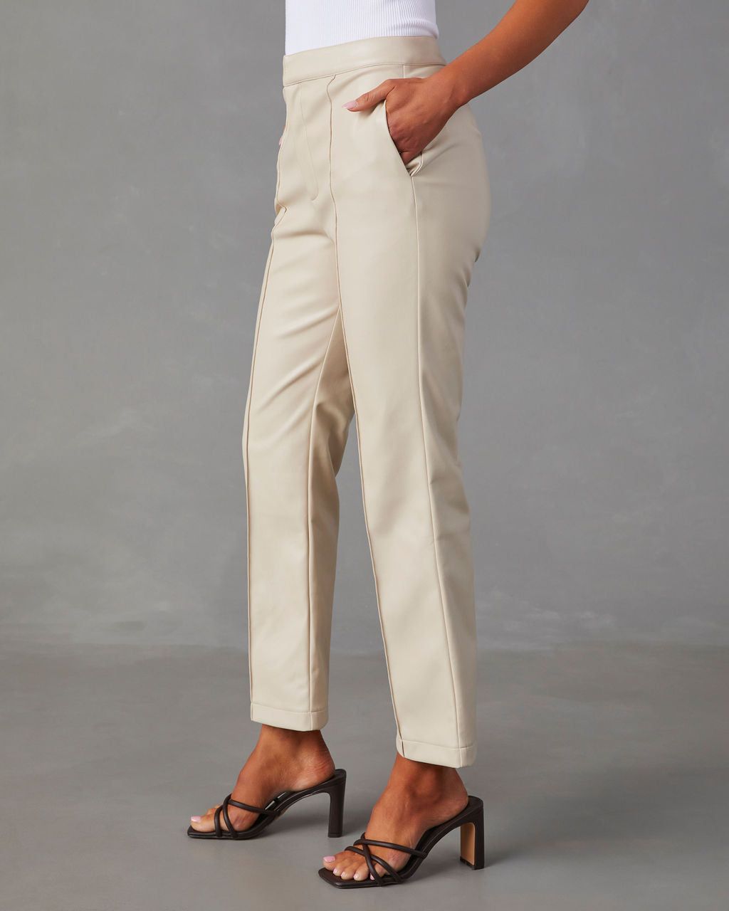 Rock The Night Faux Leather Pants sold by Vici product image thumbnail 4