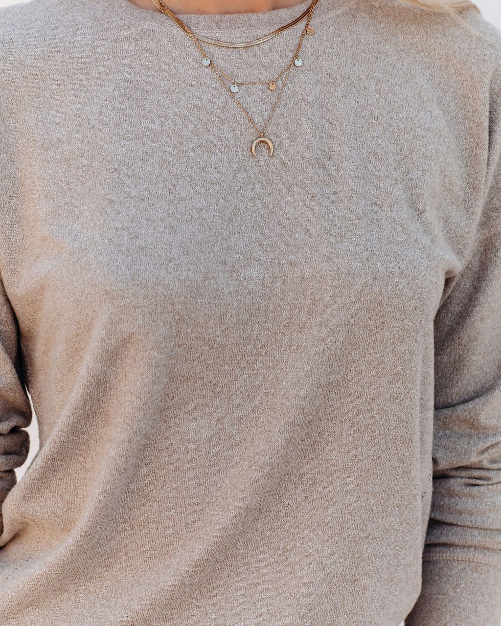 Horizon Long Sleeve Knit Top sold by Vici product image thumbnail 4