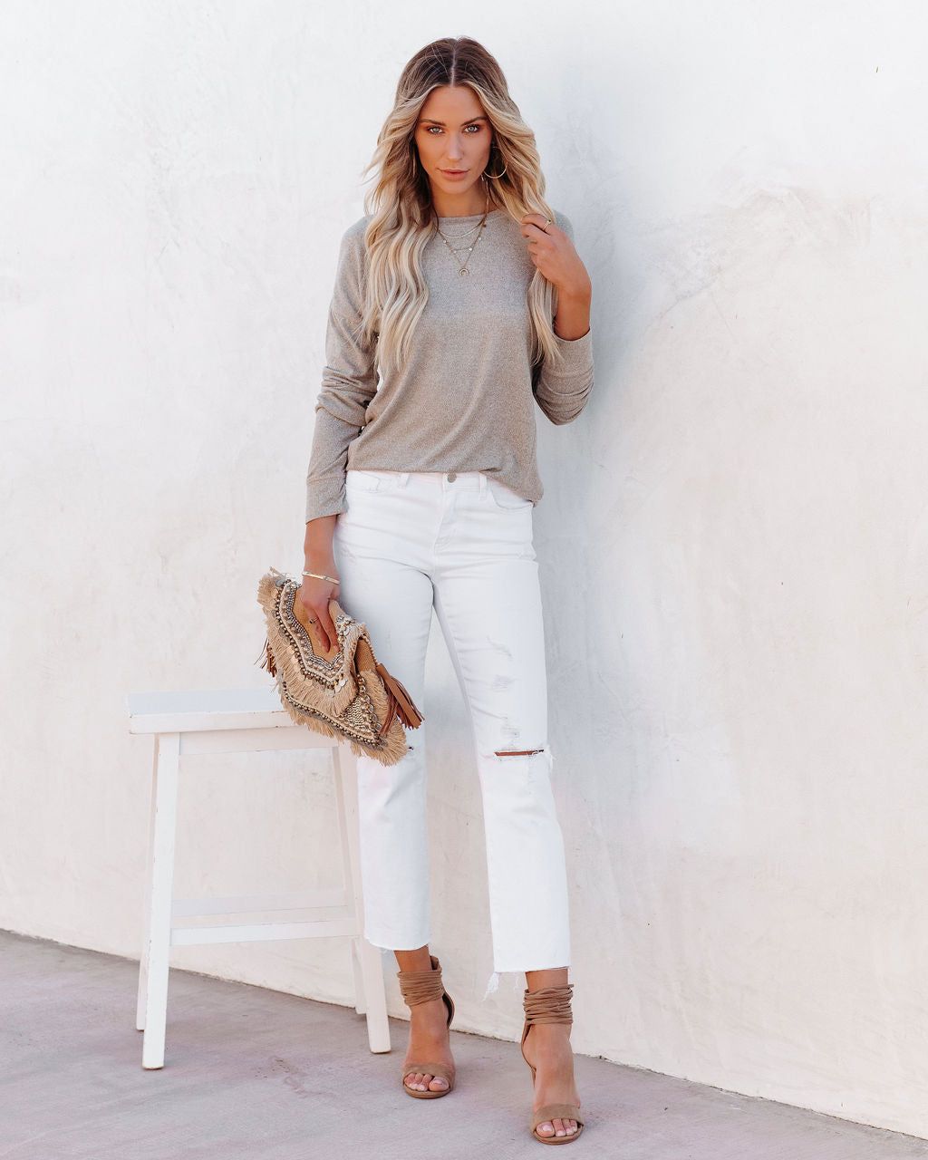 Horizon Long Sleeve Knit Top sold by Vici product image thumbnail 5