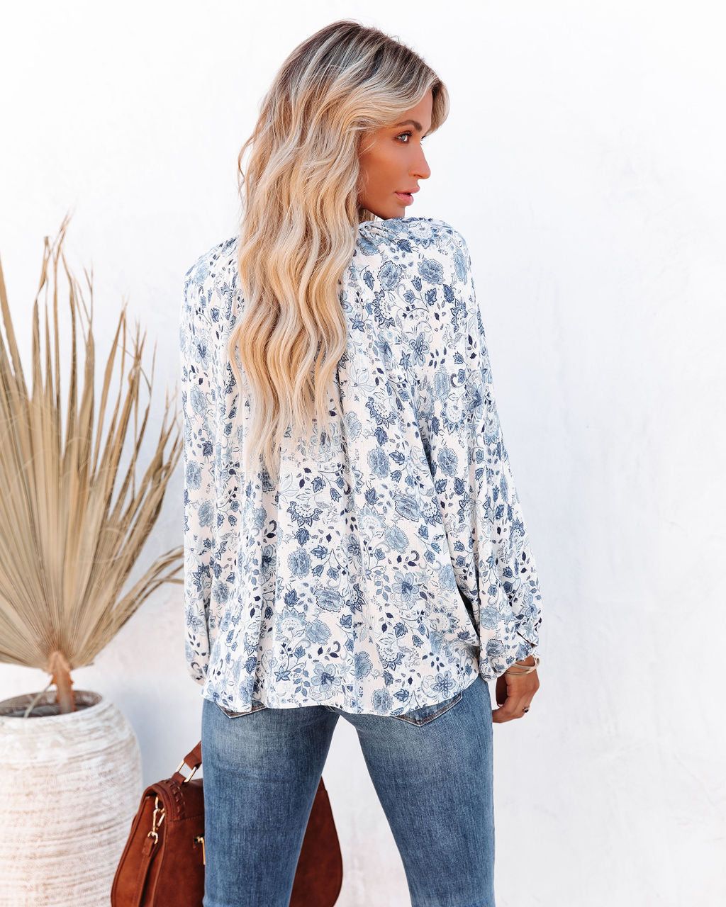Jensen Floral Button Down Top - FINAL SALE sold by Vici product image thumbnail 2