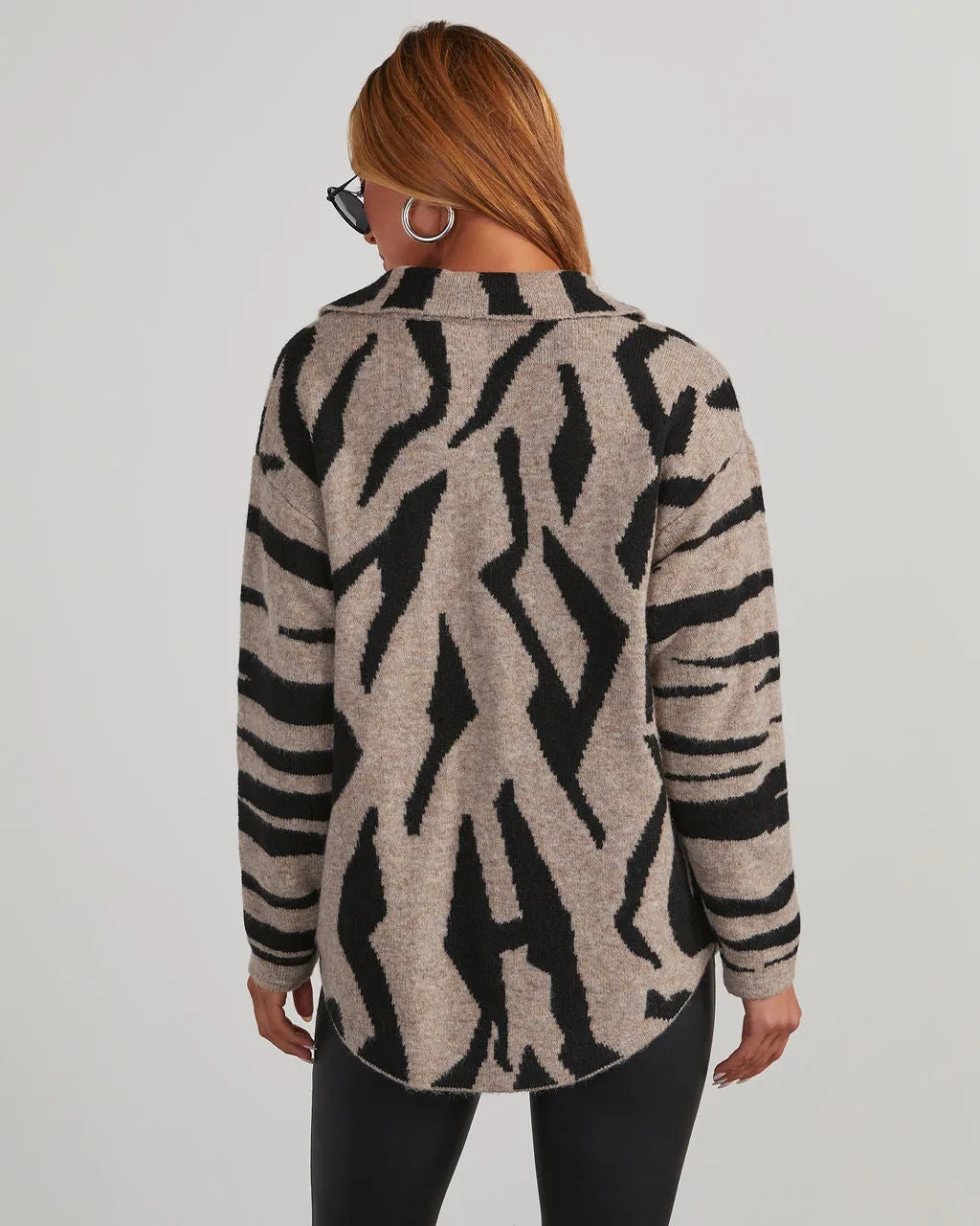 Safari Printed Pocketed Shacket sold by Vici product image thumbnail 4