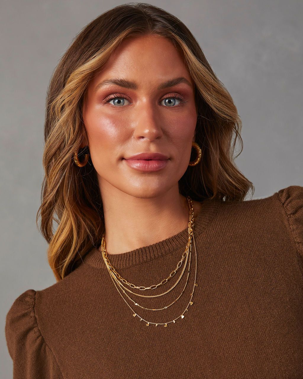 Kattan Layered Necklace - Gold sold by Vici product image thumbnail 3