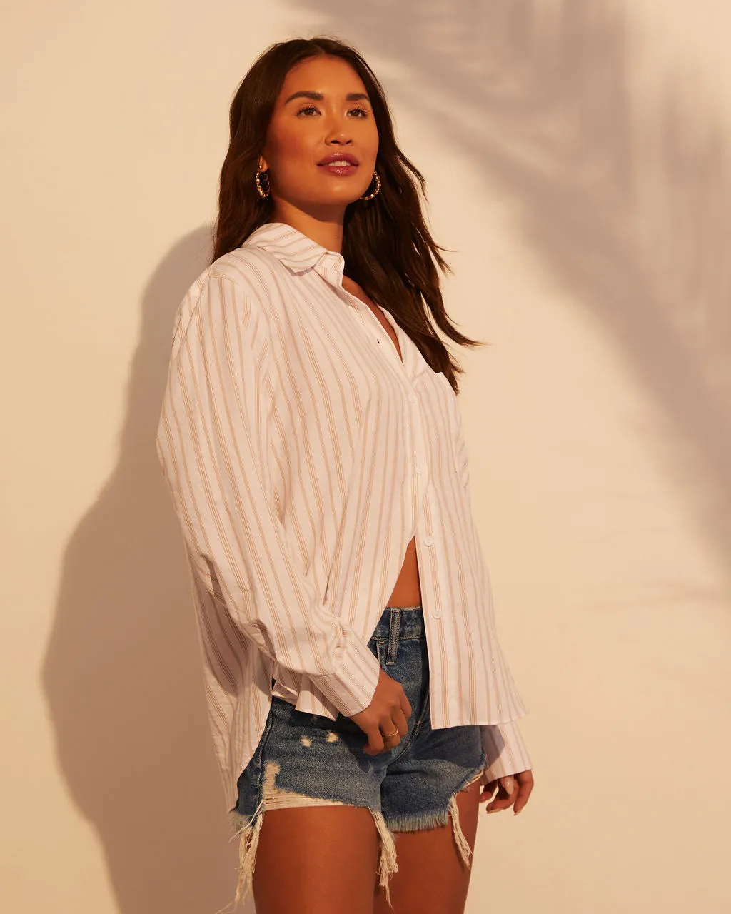 Annabelle Button Down Long Sleeve Top sold by Vici product image thumbnail 2