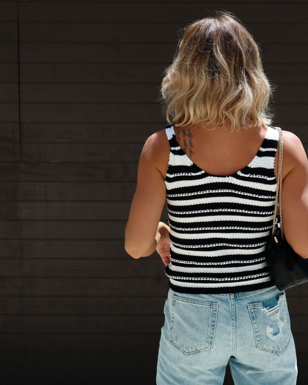Finnegan Cotton Blend Knit Stripe Tank sold by Vici product image thumbnail 3