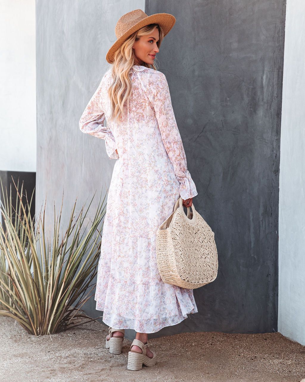 Dashing Daisies Chiffon Boho Maxi Dress - LAST CHANCE sold by Vici product image thumbnail 2