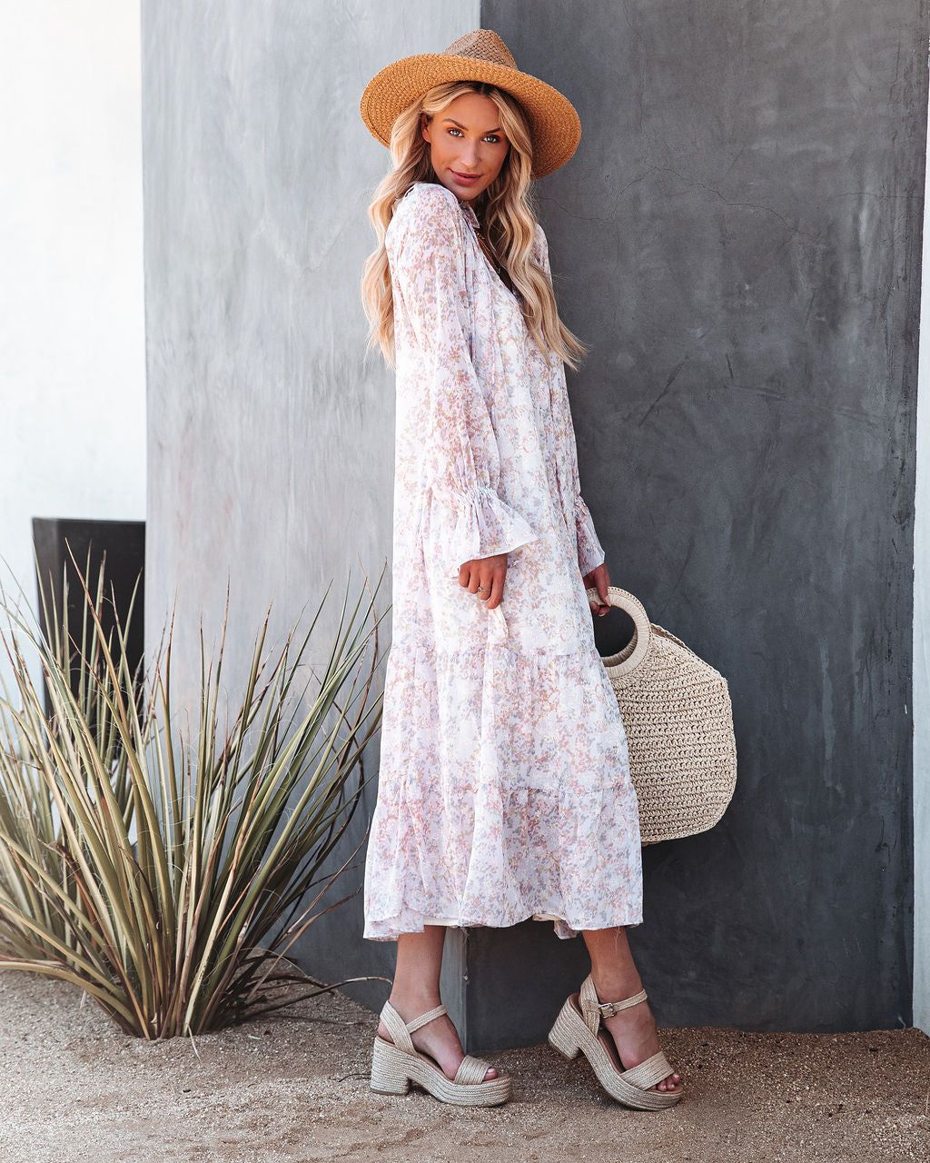 Dashing Daisies Chiffon Boho Maxi Dress - LAST CHANCE sold by Vici product image thumbnail 7