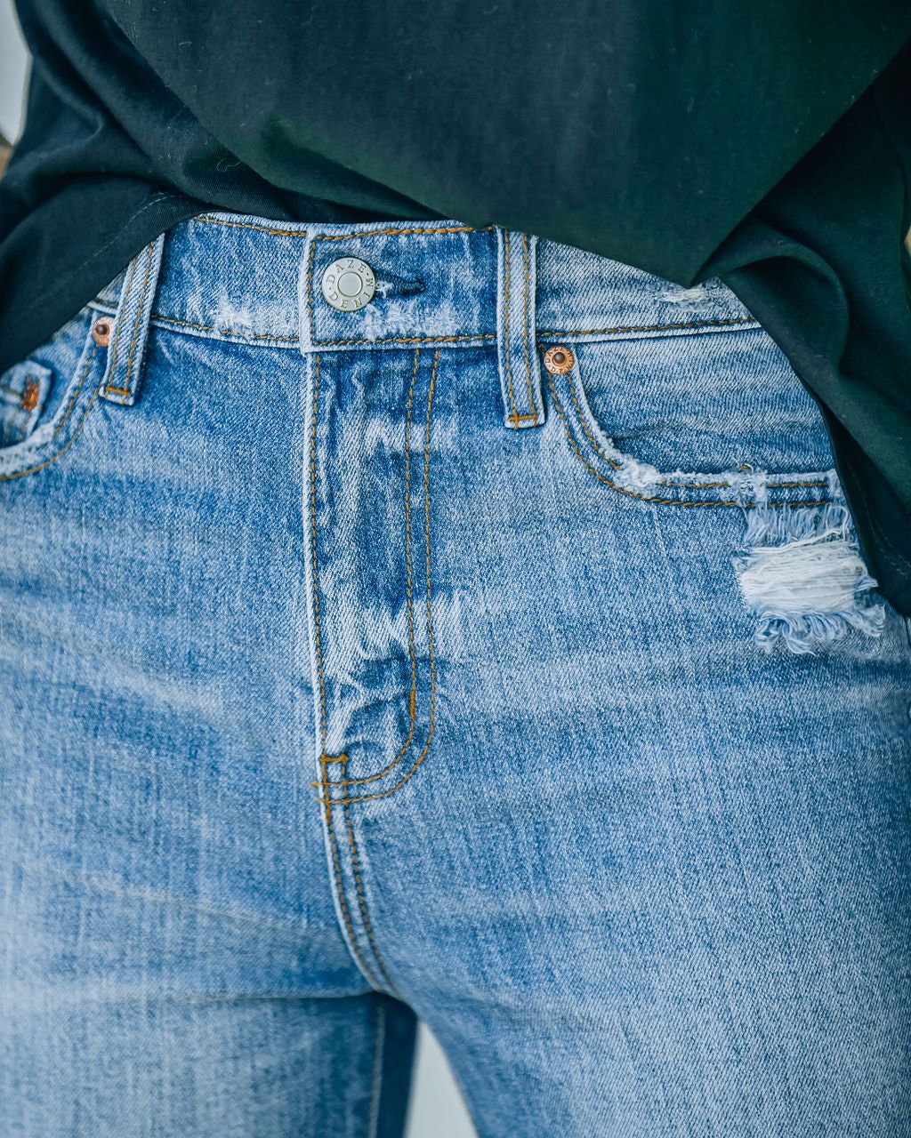 Outgoing High Rise Crop Flare Denim - FINAL SALE sold by Vici product image thumbnail 4