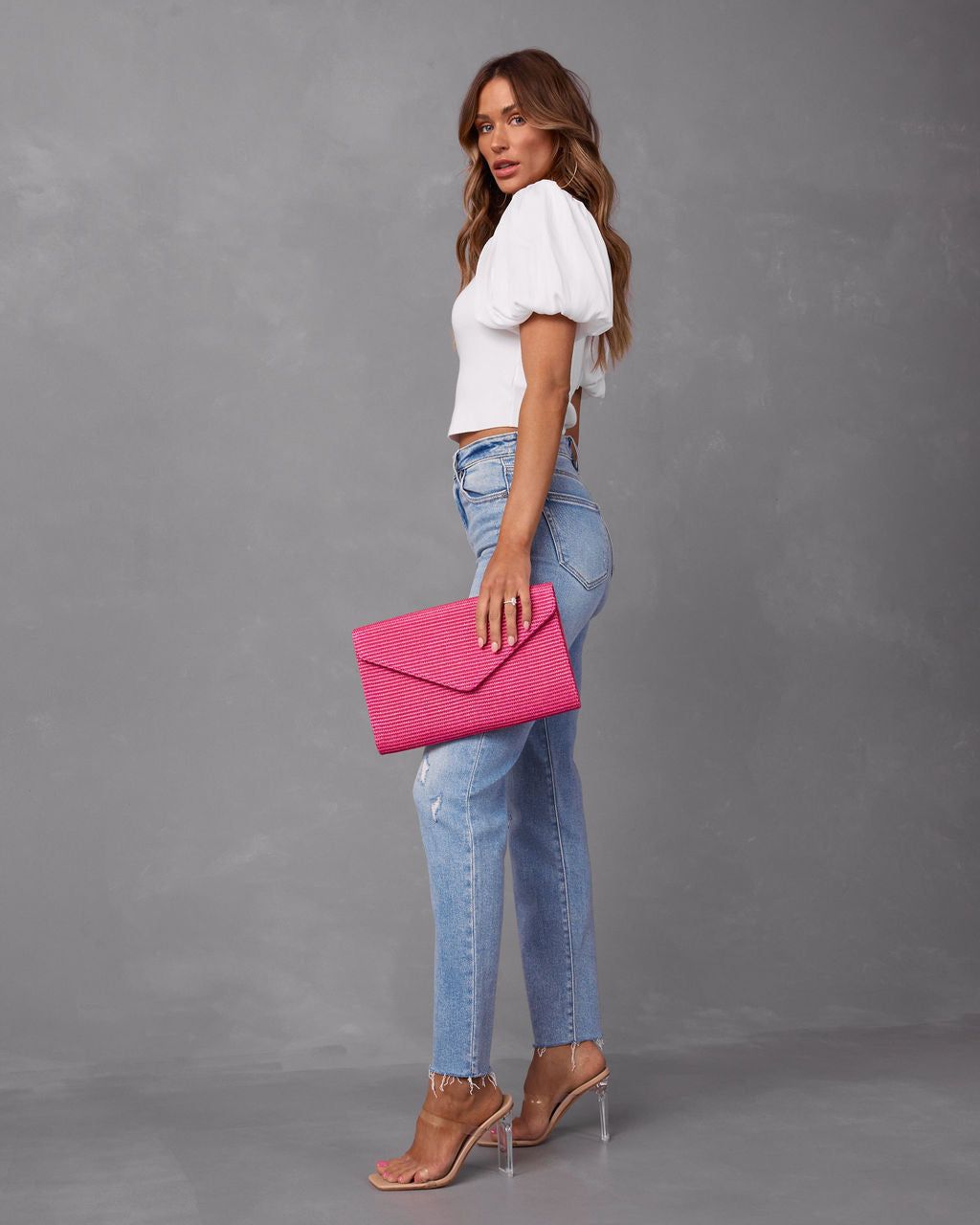 Candice Puff Sleeve Crop Top - White - FINAL SALE sold by Vici product image thumbnail 5