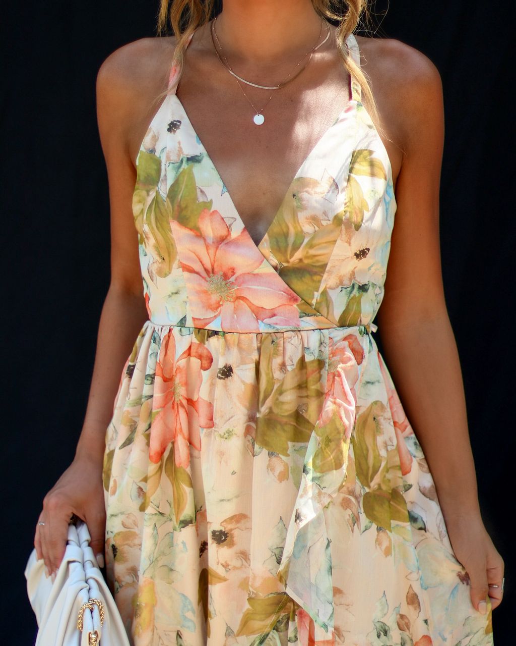 Marah Floral Ruffle Hem Maxi Dress - FINAL SALE sold by Vici product image thumbnail 3