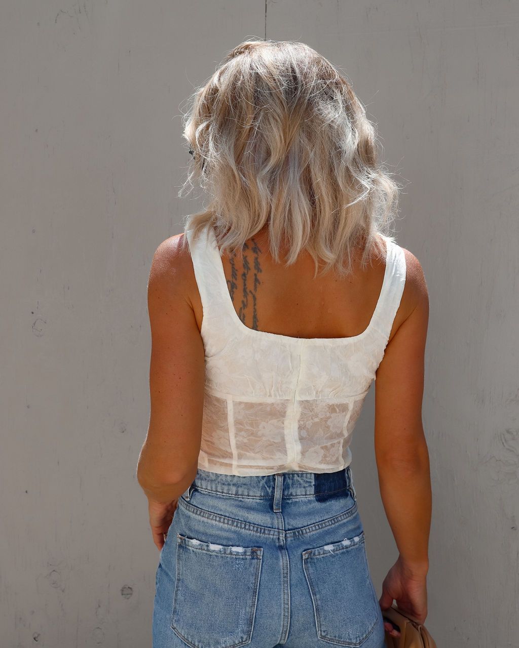 Love Lasts Forever Corset Top - Cream sold by Vici product image thumbnail 4