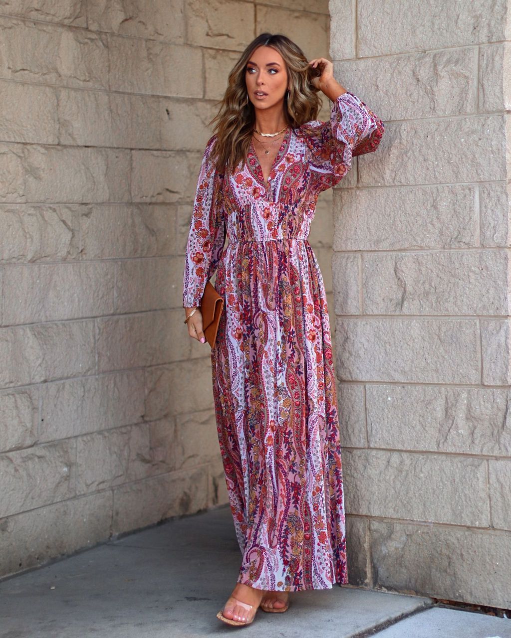 Midnight Sol Floral Maxi Dress sold by Vici product image thumbnail 3