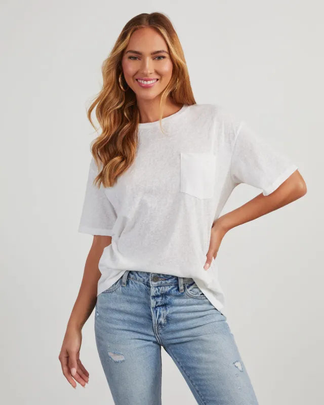 Magnolia Cotton Blend Pocket Tee sold by Vici