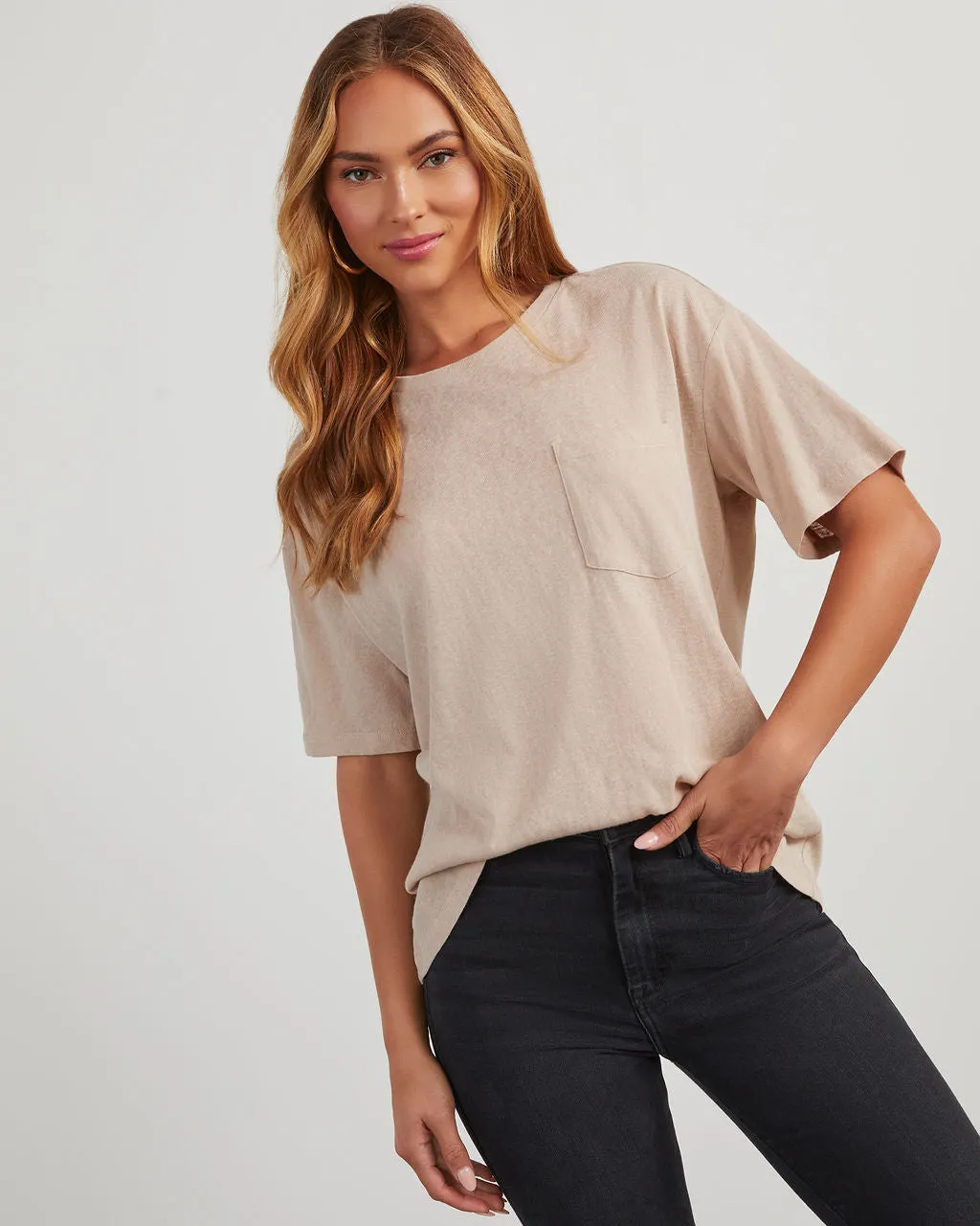 Magnolia Cotton Blend Pocket Tee sold by Vici product image thumbnail 5