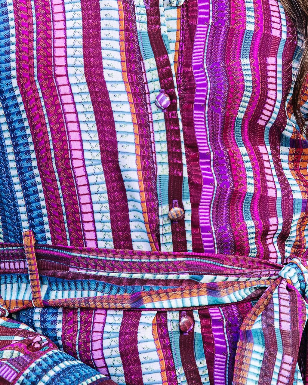 Keeps On Giving Printed Button Down Shirt Dress sold by Vici product image thumbnail 2