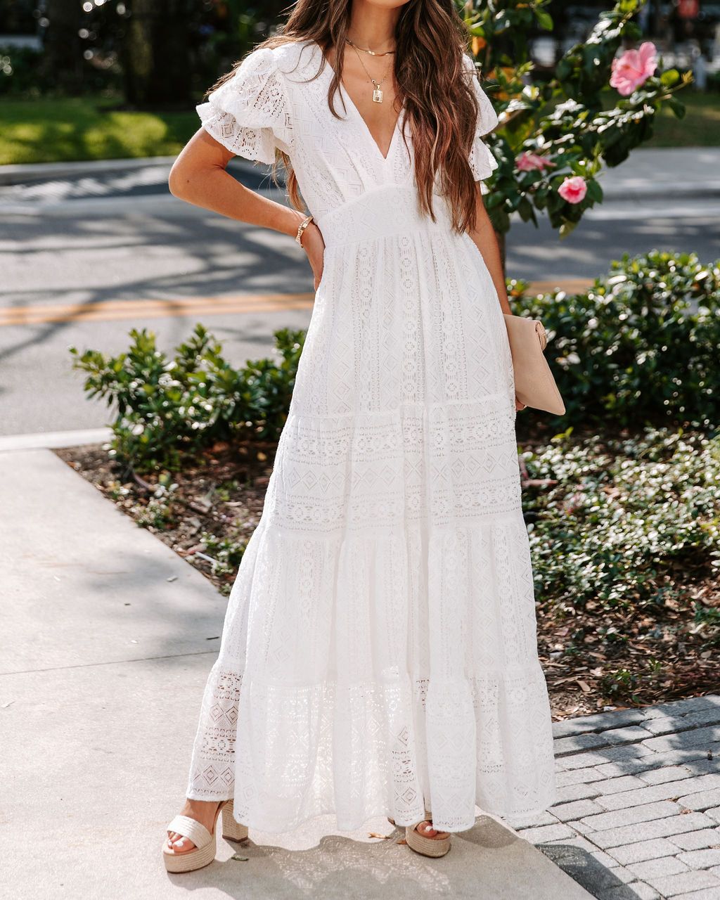 Behold Crochet Maxi Dress - FINAL SALE sold by Vici product image thumbnail 4