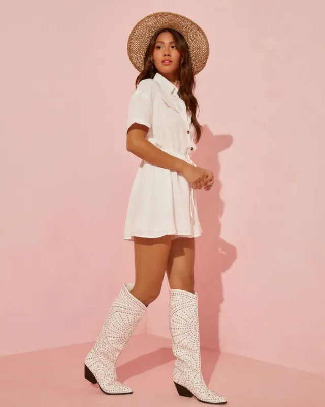 Vivica Drawstring Romper sold by Vici