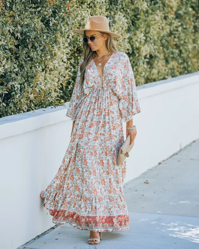 Citronella Adjustable Kimono Maxi Dress - FINAL SALE sold by Vici
