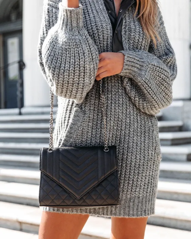 Jemima Quilted Crossbody Bag - Black - FINAL SALE sold by Vici