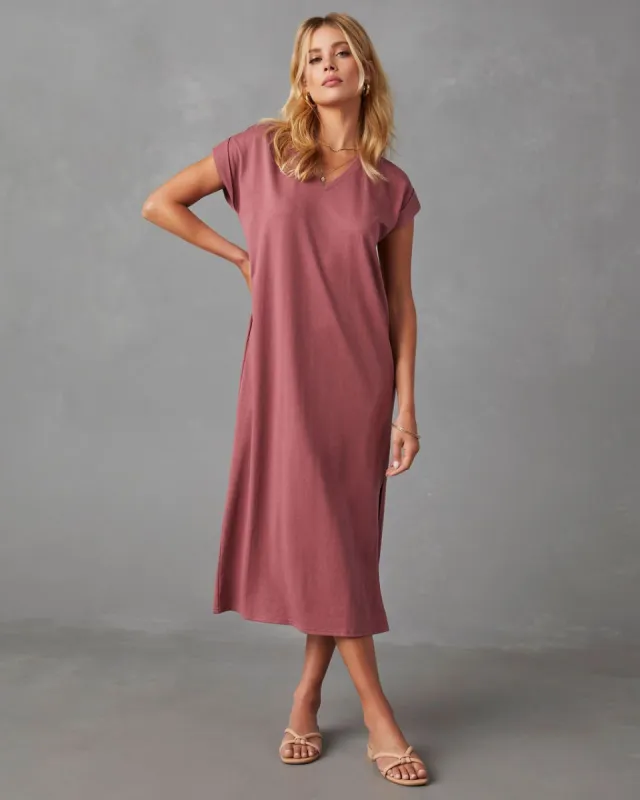Mavis Knit Maxi Dress - Rose - FINAL SALE sold by Vici