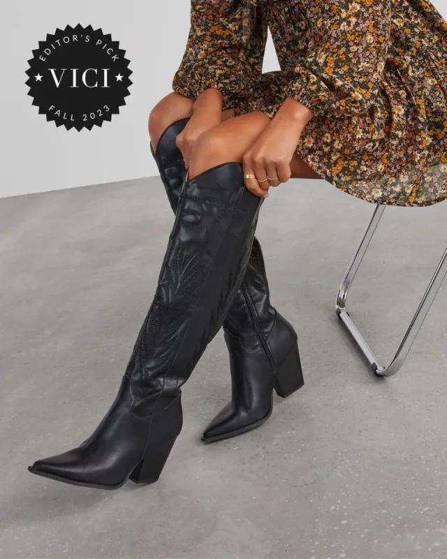 Stylist Boot - Black sold by Vici