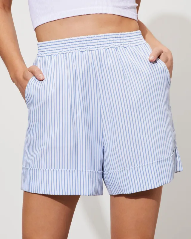 Hilton Head Striped Shorts - Blue/White - FINAL SALE sold by Vici