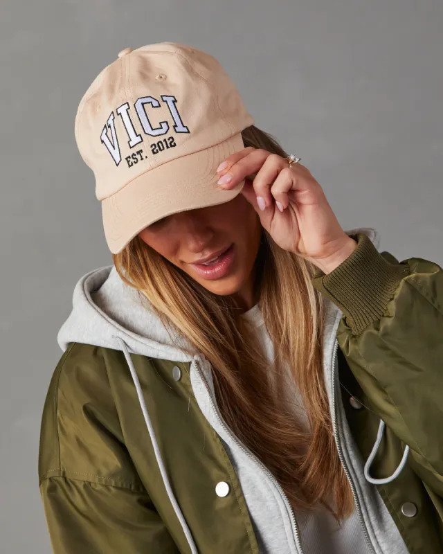 Vici Logo Baseball Cap - Tan - SALE sold by Vici