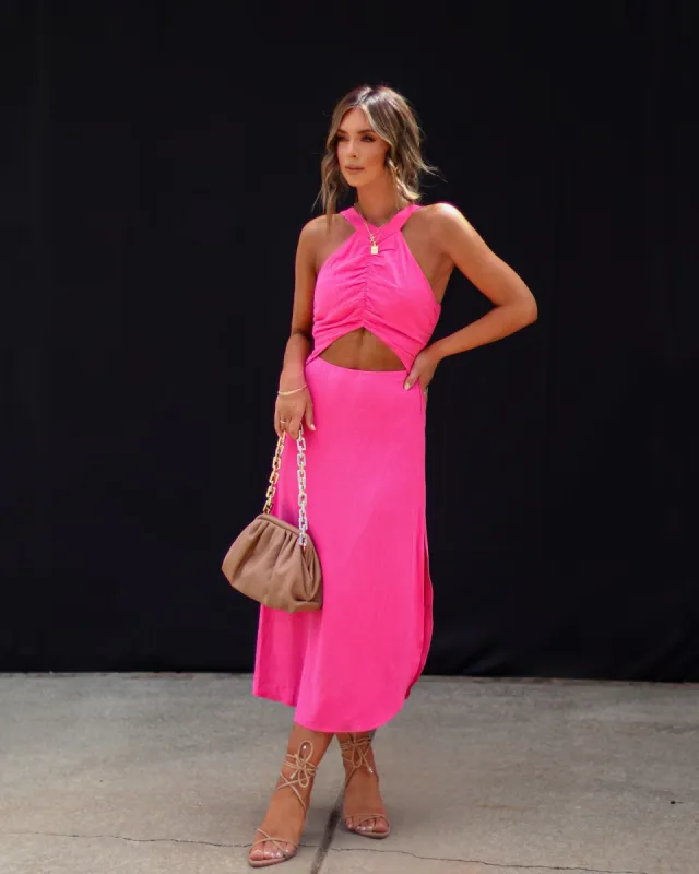 Enigmatic Charm Cutout Midi Dress sold by Vici
