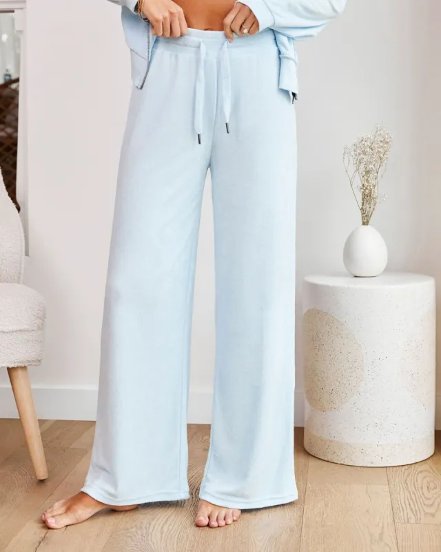 Lynette Terry Cloth Cotton Blend Wide Leg Pants sold by Vici