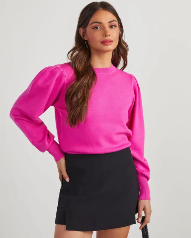 Nellis Premium Pullover Sweater - Magenta sold by Vici
