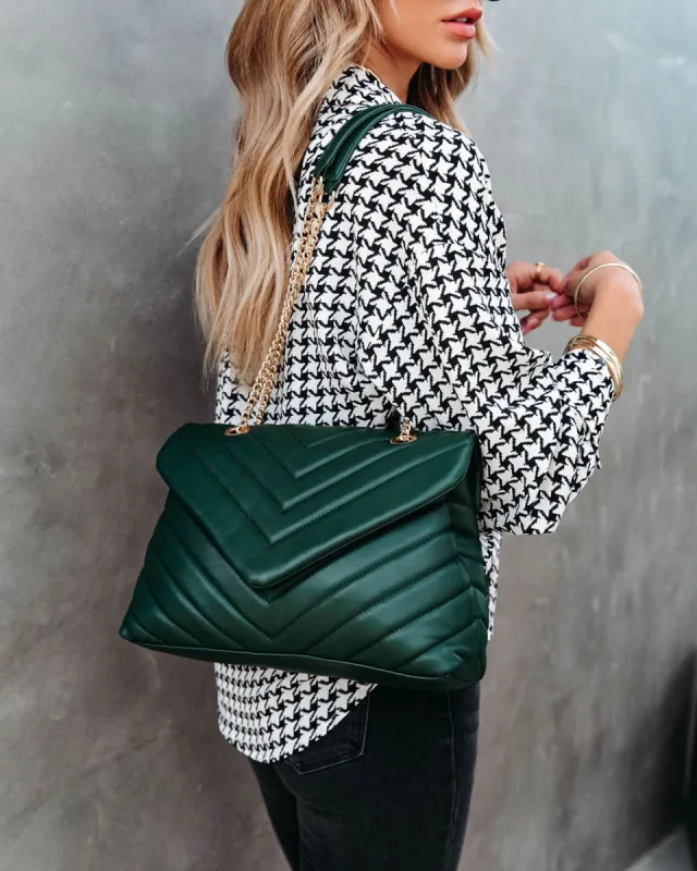 Kaisley Quilted Crossbody Shoulder Bag - Forest - FINAL SALE sold by Vici