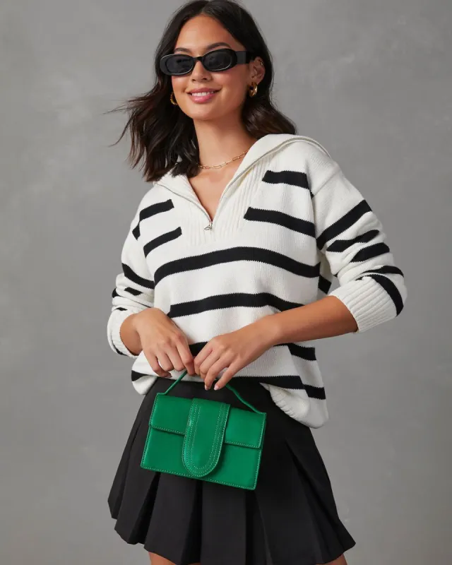 Maura Faux Leather Crossbody Bag - Green - SALE sold by Vici