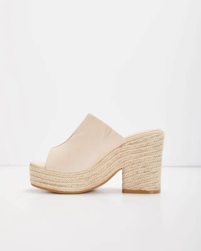 Melissa Faux Leather Platform Espadrille Mule - SALE sold by Vici