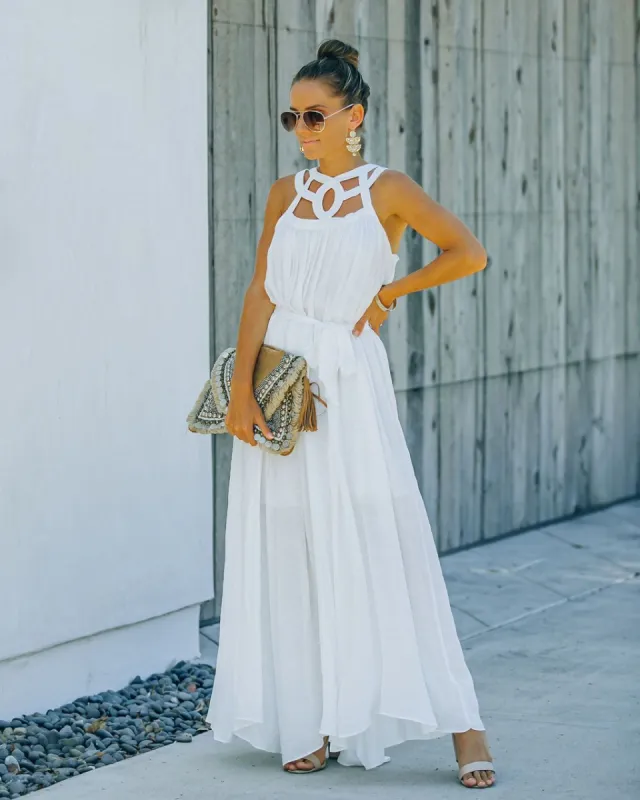 Greek Isles Maxi Dress - White - FINAL SALE sold by Vici