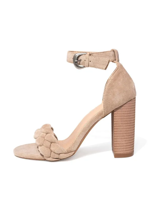Iris Braided Heeled Sandal - Light Taupe - LAST CHANCE sold by Vici